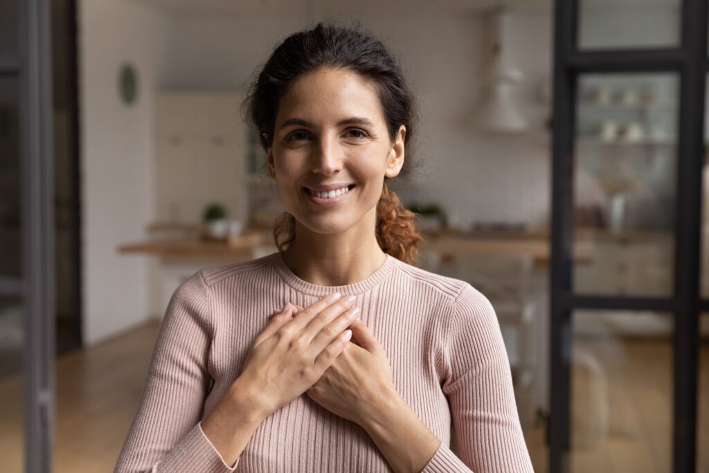 smiling woman receiving Depression Treatment in Virginia